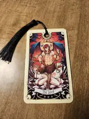 The Devil- Manga Tarot Bookmark Oracle Card Art Deck Gift, Purified & Charged