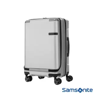 Samsonite新秀麗 20吋 Evoa 前開式拉絲光澤防盜拉鍊抗震輪PC登機箱/行李箱(多色可選)