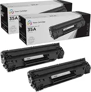 LD Products Compatible Toner Cartridge Replacements for HP 35A (Black, 2-Pack) for use in LaserJet: P1002, P1005, P1006, P1007 & P1008