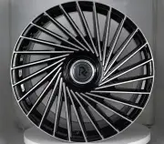 4 RF2 20 inch STAGGERED Black Rims fits JAGUAR S-TYPE R 2003-08