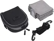 Camera Lens Filter Pouch Case, with Shoulder Strap, 8 for Round Filters Up to 95mm, Water Resistant and Dustproof Nylon Material, Travel Carry Case