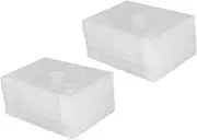 Cd Storage Box Set 2 Compartment Plastic Cd Cases Keep Your Collection Tidy