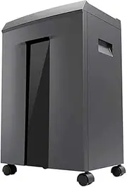 Heavy Duty High Security 16-Sheet Micro-Cut Shredder/Anti-Jam/60 Min Run Time/ 7-Gallon Pullout Basket and Casters