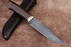 Hadmade Custom Forgde Fixed blade Damascus steel Russian knife, Yakutia knife.