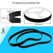 2 Pieces Bandsaw Bands Rubber Tire Woodworking Tools Spare Parts for 8(1400mm 1425mm Blades) 9 12 14 Band Saw Scroll Wheels CHINA 14 inch