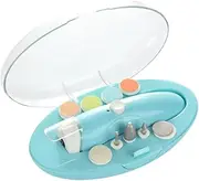 Toyvian 1 Set USB Rechargeable Electric Nail Trimmer for Boy Girl and Adults Silent Fingernail Polisher with Grinding Heads Safe Nail Cutter for Newborns Durable Material