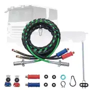 VEVOR 12FT Semi Truck Air Lines Kit with 2PCS Glad Hands, 3-in-1 Air Hoses & ...