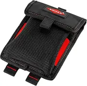 Knipex Tool Bag, Schwarz, Rot, Polyester, 190 x 135 x 40 mm, 116g, Modular X18 Compatible, Consumables, Belt Bag or Backpack Attachment