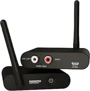Marmitek Wireless Subwoofer Transmission WS400 - Connect Your Subwoofer Wirelessly to Your Stereo System - 3.5 mm Jack Connection - Wireless Audio Transmitter