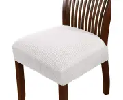 Seat Covers For Dining Chairs Stretch Seat Covers For Dining Chairs Set Of 2 - Off White