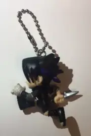 Sasuke Uchiha Chibi Figure Keychain (Naruto, 2", Super Deformed, Ball chain)