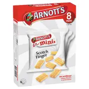 Arnott's Mini Scotch Finger Multipack Biscuits 8 pack