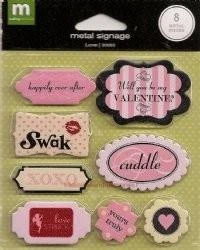 Making Memories 8 METAL SIGNAGE LOVE SWAK XOXO Cuddle