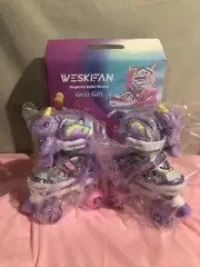 UNICORN KIDS TODDLER ROLLER-SKATES PURPLE SZ 10-13
