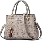 [NICOLE & DORIS] Elegant Handbag Fashion Shoulder Bags Designer Women Shoulder Bag Shopper Tote Bag Women's New Handbag with Tassel Pendant
