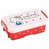 在飛比找樂天市場購物網優惠-小禮堂 Hello Kitty 方形微波便當盒 雙扣便當盒 
