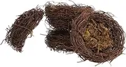 CLISPEED 4pcs Vivid Bird Nest Decoration for Home Garden Realistic Artificial Bird Nests for Crafts Easter Weddings and Holiday Decor Lightweight Versatile Tree Topper