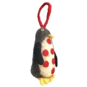 Restoration Hardware Kids Penguin Felt Ornament - Snow Santa Zoo Bird Danish Mod