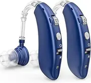 Rechargeable Hearing Aid for Seniors, LIGINN Hearing Amplifier Aids, Sound Amplifier Device with Noise Cancelling,Digital Miracle Ear for Hearing Loss Tinnitus,Invisible Ear with Volume Control