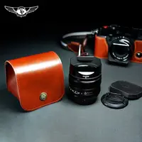在飛比找蝦皮購物優惠-台灣TP手工牛皮適用於富士相機鏡頭包 索尼真皮鏡頭袋 佳能收