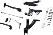 Black Forward Control Kit for Harley-Davidson Softail Standard FXST 2020-2023