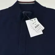 Mizzen + Main Sweater Men's XXL Merino Wool Preston Quarter Zip Pullover