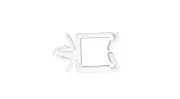 Plastic mounting bracket (a)