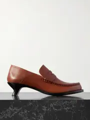 [LOEWE] LOEWE - Campo Leather Pumps - Brick - IT38 IT 38 Red