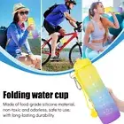 600ML Water Bottle BPA-Free Silicone Leak-proof Water Bottle Foldable ❆