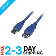 Effortless 6ft USB 3.0 Extension Cable - Male to Female, Enhances Connectivity