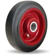 Hamilton W-720-R-1 Mold-on Rubber on Cast Iron Wheel - 7” Diameter, 2" Width w