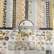 Echo Park 12" x 12" BEE HAPPY collection kit~Beautiful! Quick Ship!