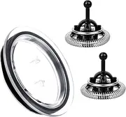 2pcs Milk Frother Replacement Whisks and 1 Lid, Whisks Compatible with Nespresso Aeroccino 3/4/XL and Lid Compatible with Nespresso Aeroccino 3, Practical Milk Frother Replacement Parts