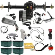 760mm Rear Differential Axle Kit 1000W Motor Battery Brake Caliper Go kart Trike