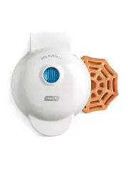 Dash Spider Web Mini Nonstick Waffle Maker White 4" Cooking Surface