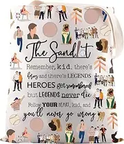 JNIAP 90’s Baseball Movie Gift Sandlot Inspired Tote Bag For Fans Baseball Coach Gift