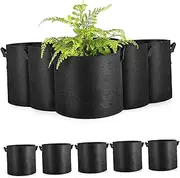 VANZACK 12Pcs Potato Grow Bags Non Woven Fabric Planters with Handles Durable and Tear Resistant Plant Pots for Gardening for Vegetables Flowers