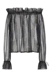 SAINT LAURENT Lurex Blouse