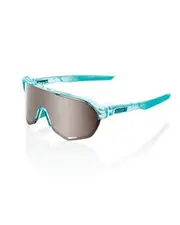 100% S2 Sunglasses Translucent Mint with HiPER Silver Mirror Lens