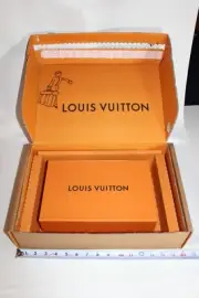 Authentic LOUIS VUITTON Medium Magnetic Box 11x7x3" Cloth Bag Ribbon Receipt