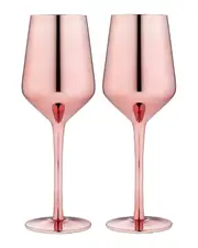 Aurora Rose Wine Glass Set (400ml) - 2 Pack