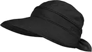 [AutoWT] Hats for Women, 2 in 1 Adjustable Convertible Beach Visor Hat with UV Sun Protection, Outdoor Bucket Hat Wide Brim Sun Hats Summer Wide Brim Fishing Cap