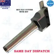 Fly Cutter MT3 Shank (M12 x 1.75mm DB Thread )50mm Head Dia +5/16 Inch HSS Bit