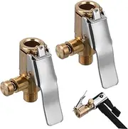 BESTOYARD 2pcs Locking Tire Air Chuck Quick Connect Fittings for Efficient Inflation Compatibility with Vehicles Inflatables Durable Construction for Reliable Performance