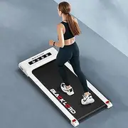 BLACK LORD Portable Walking Pad Treadmill 2.3HP, FW40 Model, Exercise Machine Fitness Equipment Under Desk with Bluetooth APP Remote Control, White