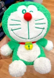Uniqlo × Doraemon Sustainability Mode Plush Doll Green Stuffed Toy 2023 USED