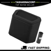 Universal Piece of 1 Car Trash Can Hanging Car Door Plastic Trash Bin Black