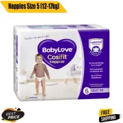 BabyLove Cosifit Nappies Size 5 (12-17kg) 1 Month Supply 162 Pieces (3 X 54Pack)