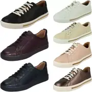 Ladies Clarks Unstructured 'Un Maui Lace' Leather Casual Lace Up Shoes - D & E