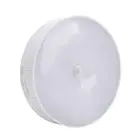 2pcs Motion Sensor Night Light Magnetic USB Rechargeable Round Small LED OU